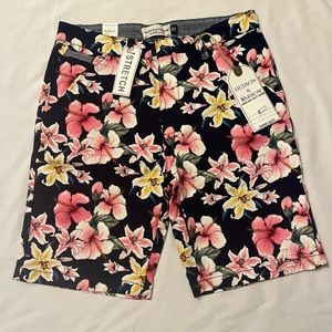 NEW, never worn, floral shorts.